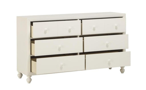 Homelegance Wellsummer 6 Drawer Dresser in White 1803W-5 - LasVegasFurnitureOnline.com