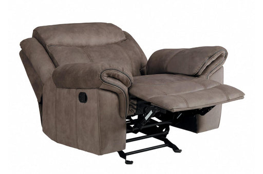 Homelegance Furniture Aram Glider Reclining Chair in Dark Brown 8206NF-1 - LasVegasFurnitureOnline.com