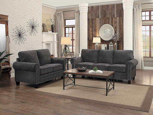 Homelegance Furniture Cornelia Loveseat in Dark Gray 8216DG-2 - LasVegasFurnitureOnline.com