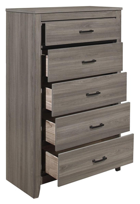 Homelegance Waldorf 5 Drawer Chest in Dark Gray 1902-9 - LasVegasFurnitureOnline.com