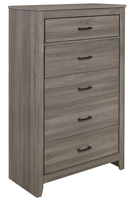Homelegance Waldorf 5 Drawer Chest in Dark Gray 1902-9 - LasVegasFurnitureOnline.com