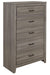Homelegance Waldorf 5 Drawer Chest in Dark Gray 1902-9 - LasVegasFurnitureOnline.com