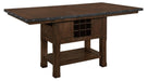 Homelegance Schleiger Counter Height Dining Table in Dark Brown 5400-36XL* - LasVegasFurnitureOnline.com
