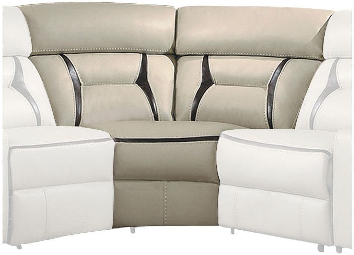 Homelegance Furniture Amite 6pc Sectional Sofa in Beige - LasVegasFurnitureOnline.com