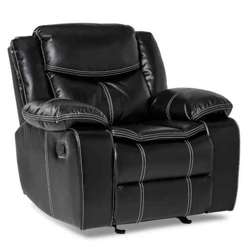 Homelegance Furniture Bastrop Glider Reclining Chair in Black 8230BLK-1 - LasVegasFurnitureOnline.com