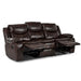 Homelegance Furniture Bastrop Double Reclining Sofa in Brown 8230BRW-3 - LasVegasFurnitureOnline.com