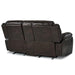 Homelegance Furniture Bastrop Double Glider Reclining Loveseat in Brown 8230BRW-2 - LasVegasFurnitureOnline.com
