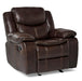 Homelegance Furniture Bastrop Glider Reclining Chair in Brown 8230BRW-1 - LasVegasFurnitureOnline.com