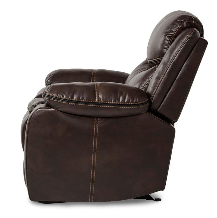 Homelegance Furniture Bastrop Glider Reclining Chair in Brown 8230BRW-1 - LasVegasFurnitureOnline.com