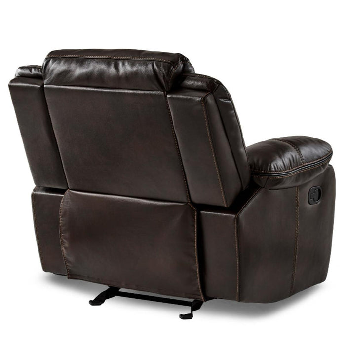 Homelegance Furniture Bastrop Glider Reclining Chair in Brown 8230BRW-1 - LasVegasFurnitureOnline.com