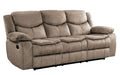 Homelegance Furniture Bastrop Double Reclining Sofa in Brown 8230FBR-3 - LasVegasFurnitureOnline.com