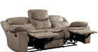 Homelegance Furniture Bastrop Double Reclining Sofa in Brown 8230FBR-3 - LasVegasFurnitureOnline.com