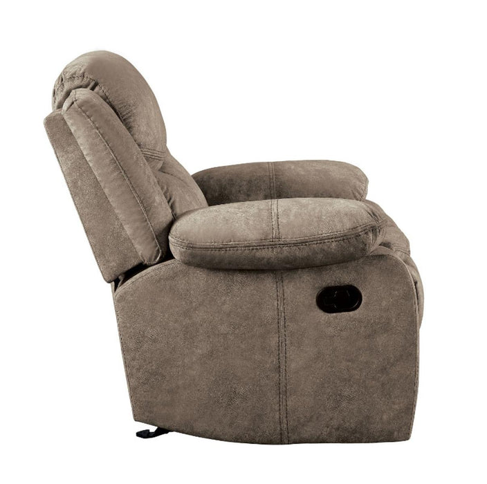 Homelegance Furniture Bastrop Glider Reclining Chair in Brown 8230FBR-1 - LasVegasFurnitureOnline.com