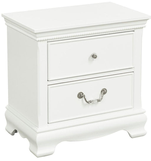 Homelegance Lucida 2 Drawer Nightstand in White 2039W-4 - LasVegasFurnitureOnline.com