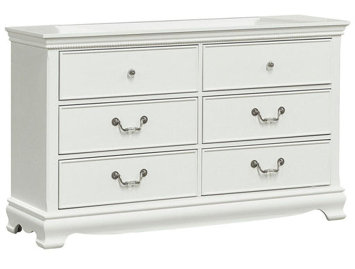 Homelegance Lucida 6 Drawer Dresser in White 2039W-5 - LasVegasFurnitureOnline.com
