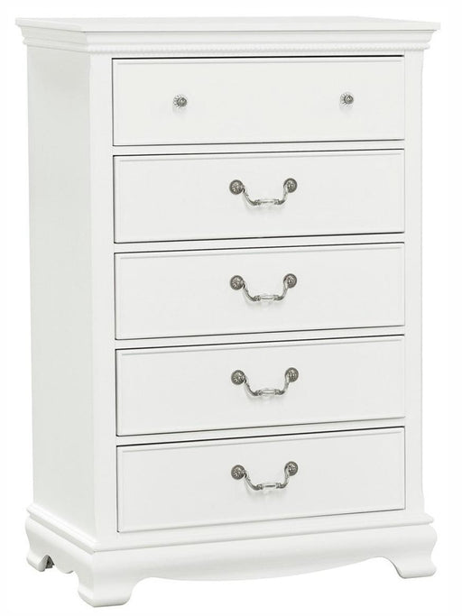 Homelegance Lucida 5 Drawer Chest in White 2039W-9 - LasVegasFurnitureOnline.com