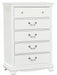 Homelegance Lucida 5 Drawer Chest in White 2039W-9 - LasVegasFurnitureOnline.com