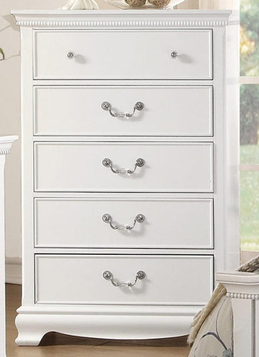 Homelegance Lucida 5 Drawer Chest in White 2039W-9 - LasVegasFurnitureOnline.com