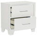 Homelegance Kerren Nightstand in White 1678W-4 - LasVegasFurnitureOnline.com