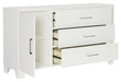 Homelegance Kerren Dresser in White 1678W-5 - LasVegasFurnitureOnline.com
