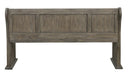 Homelegance Toulon Bench with Curved Arms in Dark Pewter 5438-14A - LasVegasFurnitureOnline.com