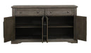 Homelegance Toulon Server in Dark Pewter 5438-40 - LasVegasFurnitureOnline.com