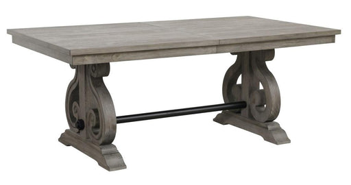 Homelegance Toulon Dining Table in Dark Pewter 5438-96* - LasVegasFurnitureOnline.com