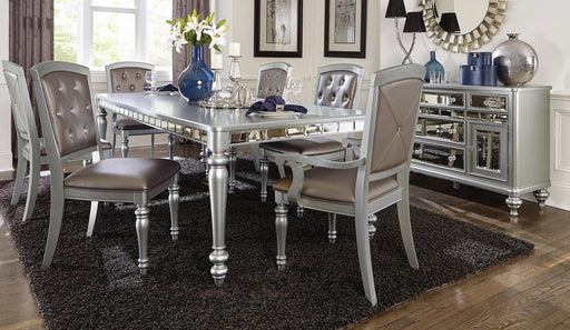 Homelegance Orsina Dining Table in Silver 5477N-96 - LasVegasFurnitureOnline.com