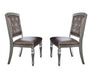 Homelegance Orsina Side Chair in Silver (Set of 2) - LasVegasFurnitureOnline.com