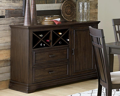 Homelegance Makah Server in Dark Brown 5496-40 - LasVegasFurnitureOnline.com