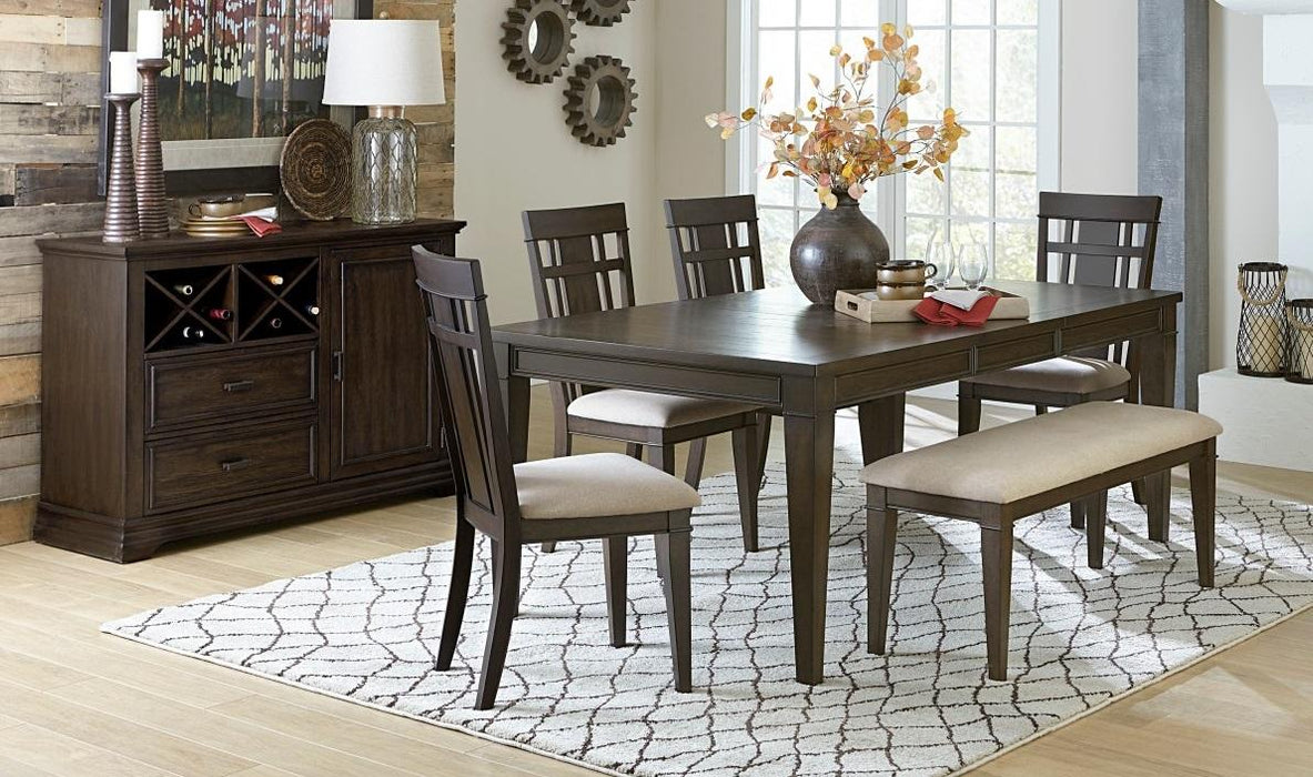 Homelegance Makah Dining Table in Dark Brown 5496-78 - LasVegasFurnitureOnline.com
