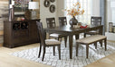 Homelegance Makah Dining Table in Dark Brown 5496-78 - LasVegasFurnitureOnline.com