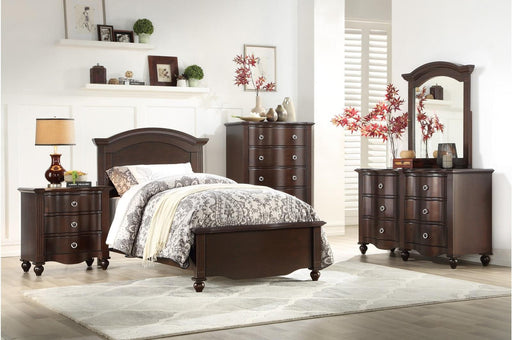Homelegance Furniture Meghan Twin Panel Bed in Espresso - LasVegasFurnitureOnline.com