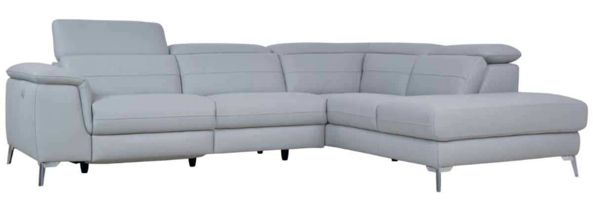 Homelegance Furniture Cinque 2-piece Sectional with Right Chaise in Gray