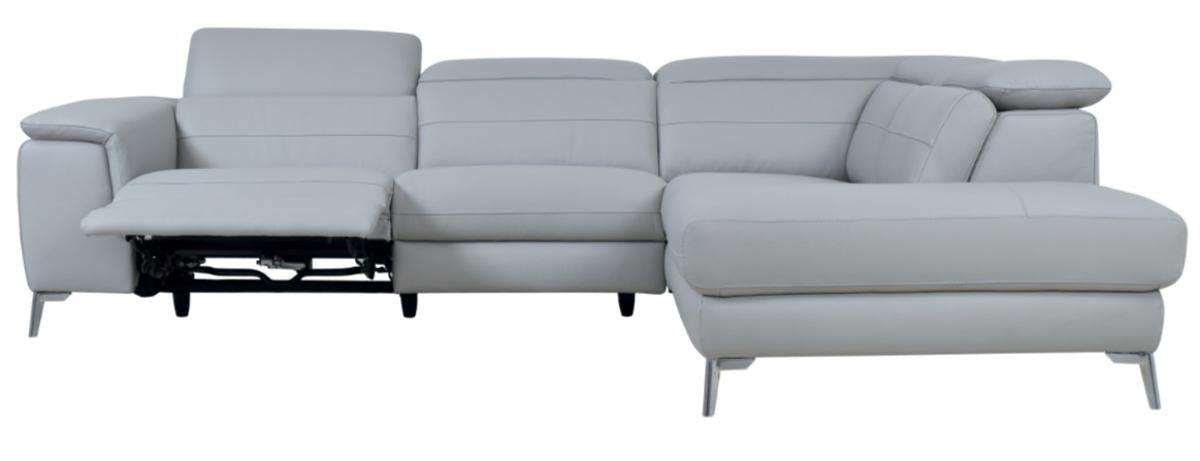 Homelegance Furniture Cinque 2-piece Sectional with Right Chaise in Gray