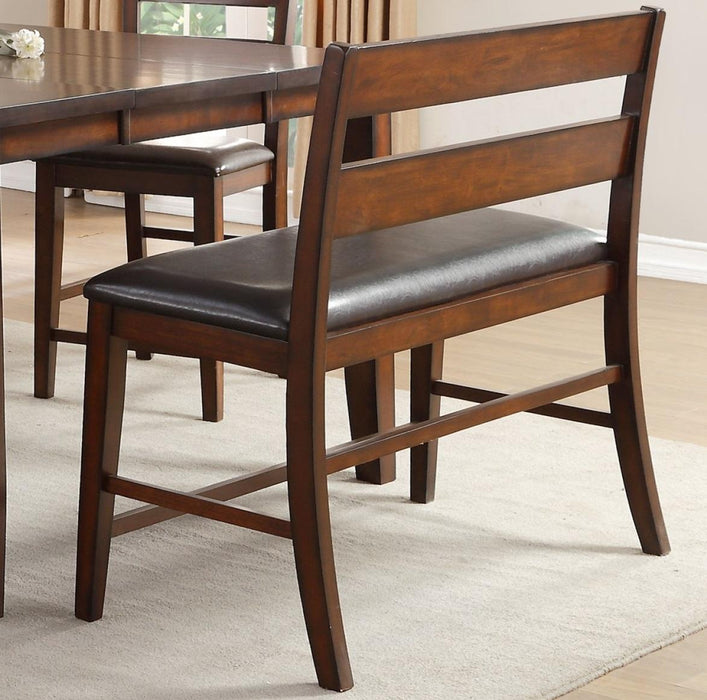 Homelegance Mantello Counter Height Bench in Cherry 5547-24BH - LasVegasFurnitureOnline.com