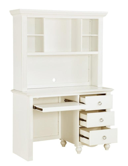 Homelegance Meghan Writing Hutch/ Desk Set in White 2058WH-14* - LasVegasFurnitureOnline.com