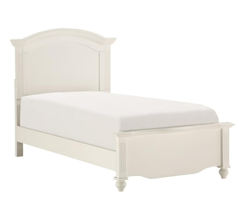 Homelegance Meghan Twin Panel Bed in White 2058WHT-1* - LasVegasFurnitureOnline.com