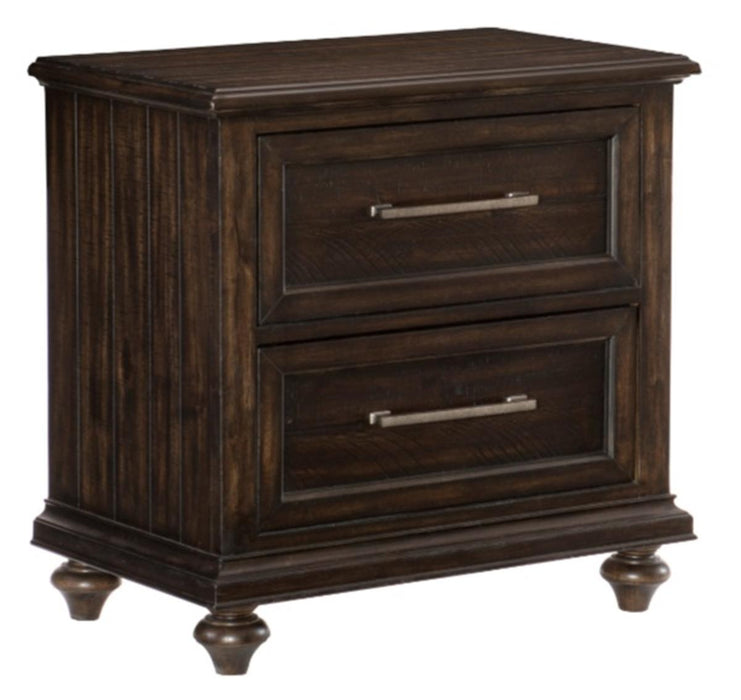 Homelegance Cardona Nightstand in Driftwood Charcoal 1689-4 - LasVegasFurnitureOnline.com