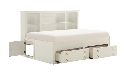 Homelegance Meghan Full Lounge Storage Bed in White 2058WHPRF-1* - LasVegasFurnitureOnline.com