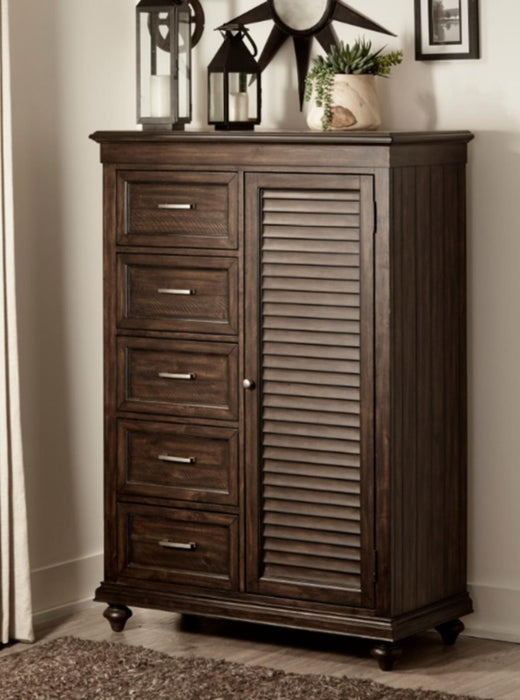 Homelegance Cardona Wardrobe Chest in Driftwood Charcoal 1689-10 - LasVegasFurnitureOnline.com