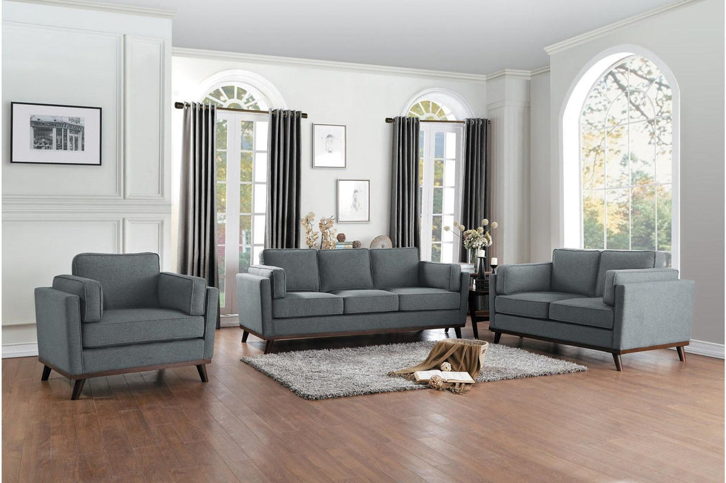 Homelegance Furniture Bedos Loveseat in Gray - LasVegasFurnitureOnline.com