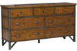 Homelegance Holverson Dresser in Rustic Brown & Gunmetal 1715-5 - LasVegasFurnitureOnline.com