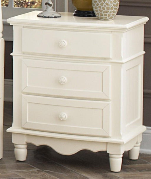Homelegance Clementine 3 Drawer Night Stand in White B1799-4 - LasVegasFurnitureOnline.com