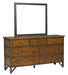 Homelegance Holverson Dresser in Rustic Brown & Gunmetal 1715-5 - LasVegasFurnitureOnline.com