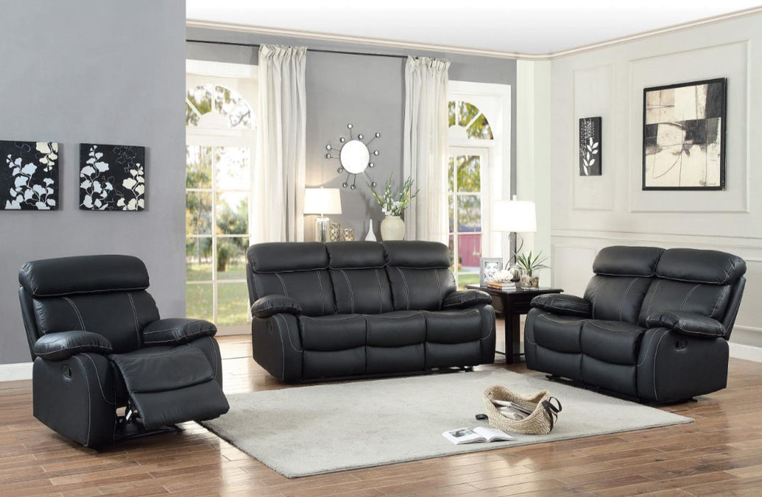 Homelegance Furniture Pendu Reclining Chair in Black 8326BLK-1 - LasVegasFurnitureOnline.com
