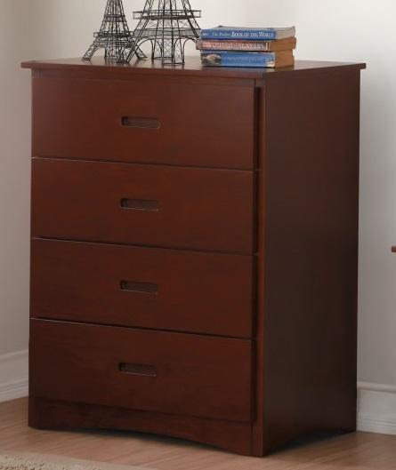 Homelegance Rowe 4 Drawer Chest in Dark Cherry B2013DC-9 - LasVegasFurnitureOnline.com
