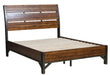 Homelegance Holverson King Platform Bed in Rustic Brown & Gunmetal 1715K-1EK* - LasVegasFurnitureOnline.com