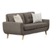 Homelegance Furniture Deryn Loveseat in Gray 8327GY-2 - LasVegasFurnitureOnline.com