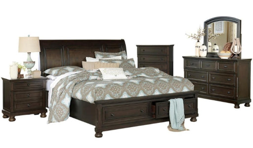Homelegance Begonia King Platform Bed in Gray 1718KGY-1EK* - LasVegasFurnitureOnline.com